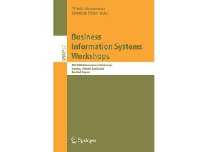 9783642034237 - Business Information Systems Workshops Kartoniert (TB)