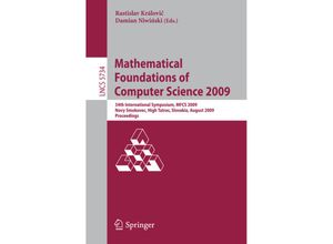 9783642038150 - Mathematical Foundations of Computer Science 2009 Kartoniert (TB)