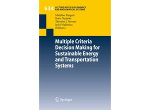 9783642040443 - Multiple Criteria Decision Making for Sustainable Energy and Transportation Systems Kartoniert (TB)