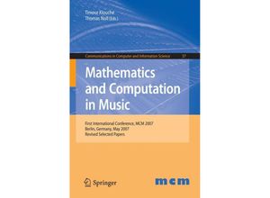 9783642045783 - Mathematics and Computation in Music Kartoniert (TB)