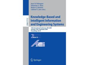 9783642045912 - Knowledge-Based and Intelligent Information and Engineering Systems Kartoniert (TB)