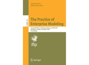 9783642053511 - The Practice of Enterprise Modeling - Fernanda Alencar Ligita Businska Jaelson Castro Anita Finke Shang Gao Jan Mendling Kartoniert (TB)