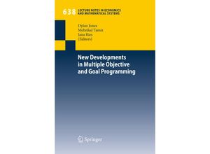 9783642103537 - New Developments in Multiple Objective and Goal Programming Kartoniert (TB)