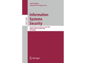 9783642107719 - Information Systems Security - Michael Adjedj Julien Bringer Ping Chen Robert Deng Massimiliano Masi Eike Ritter Kartoniert (TB)