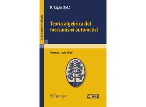 9783642109300 - Teoria algebrica dei meccanismi automatici Kartoniert (TB)