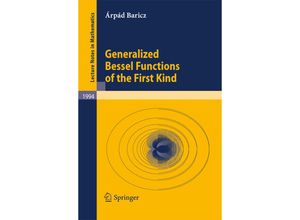 9783642122293 - Generalized Bessel Functions of the First Kind - Árpád Baricz Kartoniert (TB)