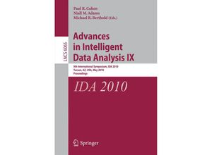 9783642130618 - Advances in Intelligent Data Analysis IX Kartoniert (TB)