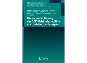 9783642131769 - Die Implementierung der GCP-Richtlinie und ihre Ausstrahlungswirkungen Kartoniert (TB)