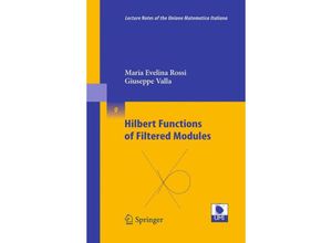 9783642142390 - Hilbert Functions of Filtered Modules - Maria Evelina Rossi Giuseppe Valla Kartoniert (TB)