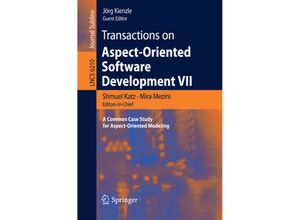 9783642160851 - Transactions on Aspect-Oriented Software Development VII Kartoniert (TB)