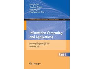 9783642163357 - Information Computing and Applications Part I Kartoniert (TB)