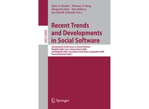 9783642165801 - Recent Trends and Developments in Social Software Kartoniert (TB)