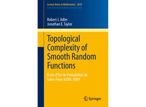 9783642195792 - Topological Complexity of Smooth Random Functions - Robert Adler Jonathan E Taylor Kartoniert (TB)