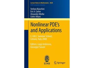 9783642217180 - Nonlinear PDEs and Applications - Stefano Bianchini Eric A Carlen Alexander Mielke Cédric Villani Kartoniert (TB)