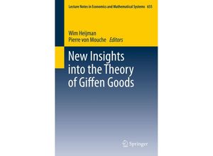 9783642217760 - New Insights into the Theory of Giffen Goods Kartoniert (TB)