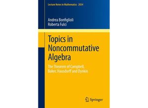 9783642225963 - Topics in Noncommutative Algebra - Andrea Bonfiglioli Roberta Fulci Kartoniert (TB)