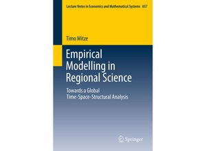 9783642229008 - Empirical Modelling in Regional Science - Timo Mitze Kartoniert (TB)