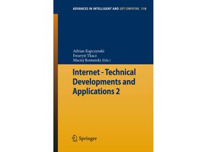 9783642253546 - Internet - Technical Developments and ApplicationsVol2 Kartoniert (TB)