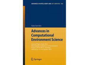 9783642279560 - Advances in Computational Environment Science Kartoniert (TB)