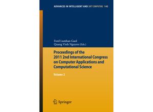 9783642283079 - Proceedings of the 2011 2nd International Congress on Computer Applications and Computational ScienceVol2 Kartoniert (TB)