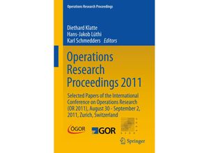 9783642292095 - Operations Research Proceedings   Operations Research Proceedings 2011 Kartoniert (TB)