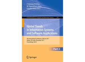 9783642292156 - Global Trends in Information Systems and Software Applications Kartoniert (TB)