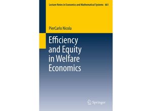 9783642300707 - Efficiency and Equity in Welfare Economics - PierCarlo Nicola Kartoniert (TB)