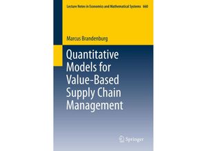 9783642313035 - Quantitative Models for Value-Based Supply Chain Management - Marcus Brandenburg Kartoniert (TB)