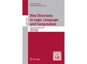 9783642314667 - New Directions in Logic Language and Computation Kartoniert (TB)