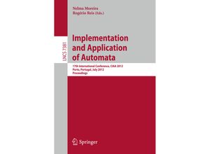 9783642316050 - Implementation and Application of Automata Kartoniert (TB)