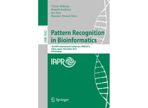 9783642341229 - Pattern Recognition in Bioinformatics Kartoniert (TB)