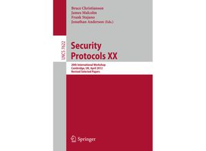 9783642356933 - Security Protocols XX Kartoniert (TB)