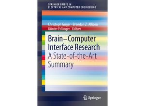 9783642360824 - SpringerBriefs in Electrical and Computer Engineering   Brain-Computer Interface Research Kartoniert (TB)