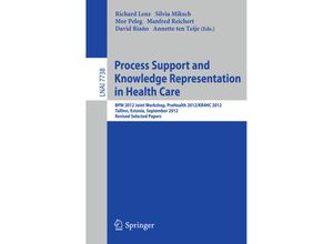 9783642364372 - Process Support and Knowledge Representation in Health Care Kartoniert (TB)