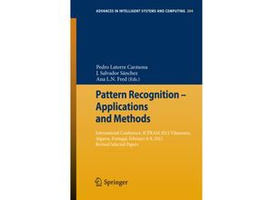 9783642365294 - Pattern Recognition - Applications and Methods Kartoniert (TB)