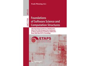9783642370748 - Foundations of Software Science and Computation Structures Kartoniert (TB)