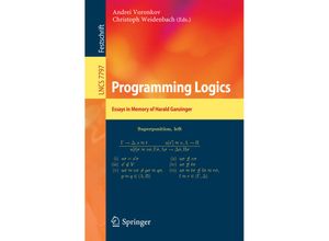 9783642376504 - Programming Logics Kartoniert (TB)