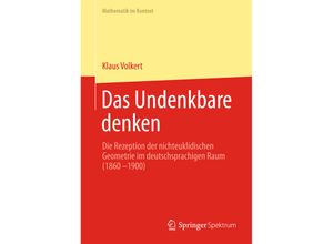 9783642377211 - Das Undenkbare denken - Klaus Volkert Kartoniert (TB)