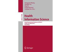 9783642378980 - Health Information Science Kartoniert (TB)