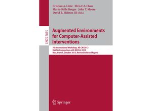 9783642380846 - Augmented Environments for Computer-Assisted Interventions Kartoniert (TB)