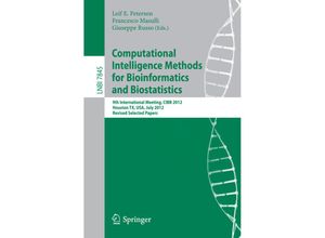 9783642383410 - Computational Intelligence Methods for Bioinformatics and Biostatistics Kartoniert (TB)