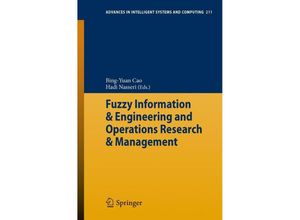 9783642386664 - Fuzzy Information & Engineering and Operations Research & Management Kartoniert (TB)