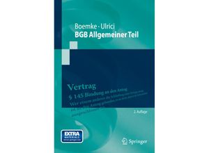 9783642391705 - Springer-Lehrbuch   BGB Allgemeiner Teil - Burkhard Boemke Bernhard Ulrici Kartoniert (TB)