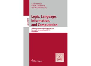 9783642399916 - Logic Language Information and Computation Kartoniert (TB)