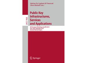 9783642400117 - Public Key Infrastructures Services and Applications Kartoniert (TB)