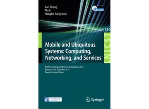 9783642402371 - Mobile and Ubiquitous Systems Computing Networking and Services Kartoniert (TB)