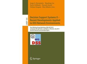 9783642410765 - Decision Support Systems II - Recent Developments Applied to DSS Network Environments Kartoniert (TB)