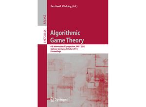 9783642413919 - Algorithmic Game Theory Kartoniert (TB)