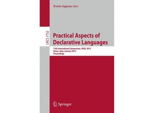 9783642452833 - Practical Aspects of Declarative Languages Kartoniert (TB)