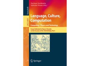 9783642453205 - Language Culture Computation Computing - Theory and Technology Kartoniert (TB)